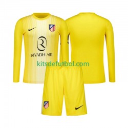 Equipación completa Niño Atlético Madrid Portero Camiseta de local 2025-2026 Manga Larga