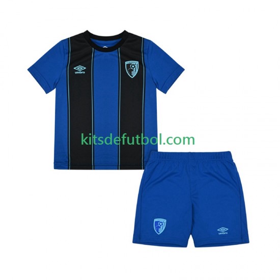 Equipación completa Niño BOURNEMOUTH Camiseta de visitante 2025-2026 Manga Corta