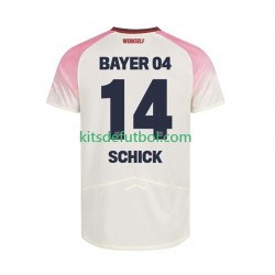 Bayer 04 Leverkusen Patrik Schick 14 Hombre Camiseta de visitante 2025-2026 Manga Corta