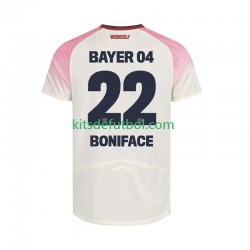 Bayer 04 Leverkusen Victor Boniface 22 Hombre Camiseta de visitante 2025-2026 Manga Corta