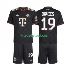Equipación completa Niño Bayern de Múnich Alphonso Davies 19 Camiseta alternativa 2025-2026 Manga Corta