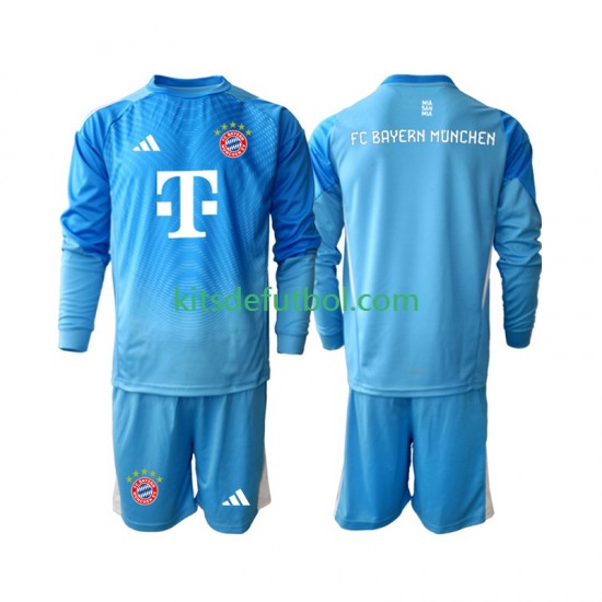 Equipación completa Niño Bayern de Múnich Portero Camiseta alternativa 2025-2026 Manga Larga