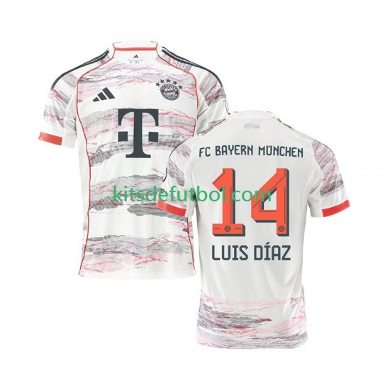 Bayern de Múnich Luis Diaz 14 Hombre Camiseta de visitante 2025-2026 Manga Corta
