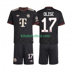 Equipación completa Niño Bayern de Múnich Michael Olise 17 Camiseta alternativa 2025-2026 Manga Corta