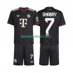 Equipación completa Niño Bayern de Múnich Serge Gnabry 7 Camiseta alternativa 2025-2026 Manga Corta