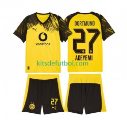 Equipación completa Niño Borussia Dortmund Karim Adeyemi 27 Camiseta de local 2025-2026 Manga Corta