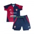 Equipación completa Niño Cagliari Camiseta de local 2025-2026 Manga Corta