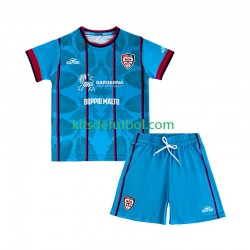 Equipación completa Niño Cagliari Camiseta alternativa 2025-2026 Manga Corta