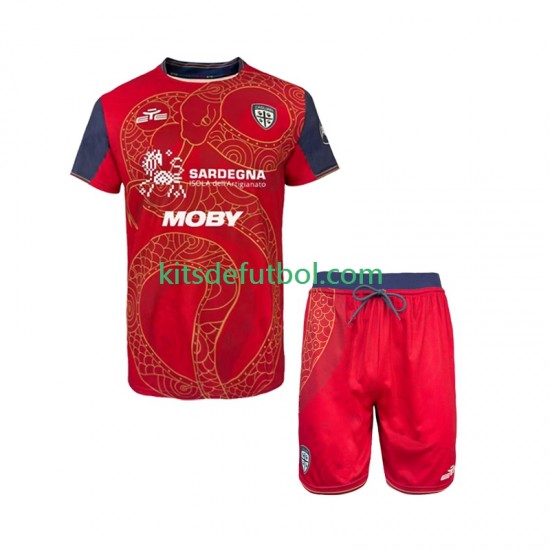 Equipación completa Niño Cagliari Special Camiseta de local 2025-2026 Manga Corta