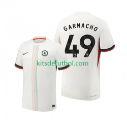 Chelsea Alejandro Garnacho 49 Hombre Camiseta de visitante 2025-2026 Manga Corta