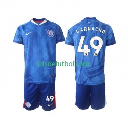Equipación completa Niño Chelsea Alejandro Garnacho 49 Camiseta de local 2025-2026 Manga Corta