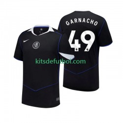 Chelsea Alejandro Garnacho 49 Hombre Camiseta alternativa 2025-2026 Manga Corta