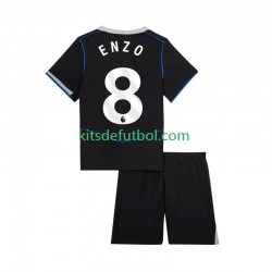Equipación completa Niño Chelsea Enzo Fernandez 8 Camiseta alternativa 2025-2026 Manga Corta