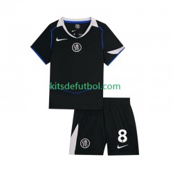 Equipación completa Niño Chelsea Enzo Fernandez 8 Camiseta alternativa 2025-2026 Manga Corta