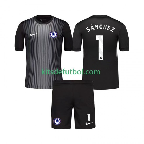 Equipación completa Niño Chelsea Portero Robert Sanchez 1 Camiseta de local 2025-2026 Manga Corta