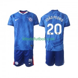 Equipación completa Niño Chelsea joao pedro 20 Camiseta de local 2025-2026 Manga Corta