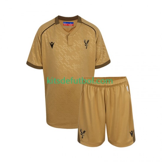 Equipación completa Niño Crystal Palace Camiseta de visitante 2025-2026 Manga Corta