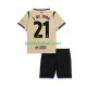 Equipación completa Niño FC Barcelona Frenkie de Jong 21 UCL Camiseta de visitante 2025-2026 Manga Corta