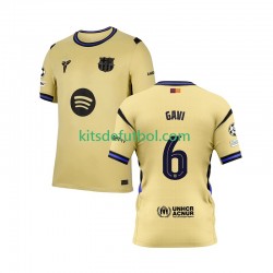 FC Barcelona Gavi 6 Champions League Hombre Camiseta de visitante 2025-2026 Manga Corta