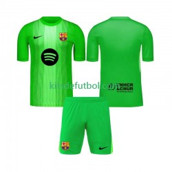 Equipación completa Niño FC Barcelona Portero Camiseta de local 2025-2026 Manga Corta