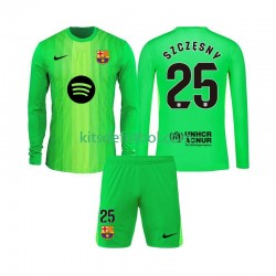 Equipación completa Niño FC Barcelona Portero Szczesny 25 Camiseta de local 2025-2026 Manga Larga