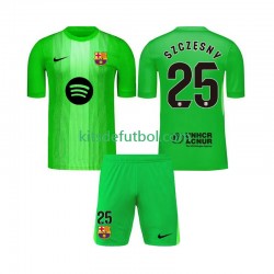 Equipación completa Niño FC Barcelona Portero Szczesny 25 Camiseta de local 2025-2026 Manga Corta