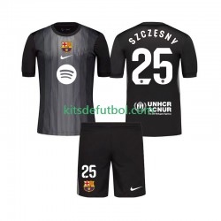 Equipación completa Niño FC Barcelona Portero Szczesny 25 Camiseta alternativa 2025-2026 Manga Corta