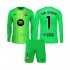 Equipación completa Niño FC Barcelona Portero Ter Stegen 1 Camiseta de local 2025-2026 Manga Larga