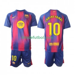 Equipación completa Niño FC Barcelona Lamine Yamal 10 Camiseta de local 2025-2026 Manga Corta