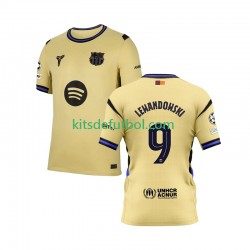 FC Barcelona Robert Lewandowski 9 Champions League Hombre Camiseta de visitante 2025-2026 Manga Corta