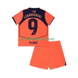 Equipación completa Niño FC Barcelona Robert Lewandowski 9 UCL Camiseta alternativa 2025-2026 Manga Corta
