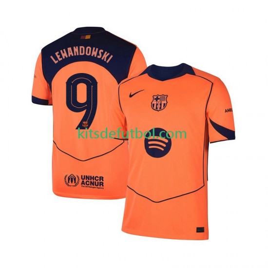 FC Barcelona Robert Lewandowski 9 UCL Hombre Camiseta alternativa 2025-2026 Manga Corta