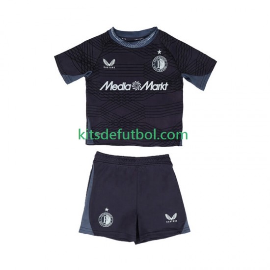 Equipación completa Niño Feyenoord Rotterdam Camiseta de visitante 2025-2026 Manga Corta