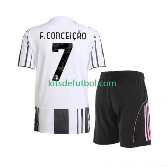 Equipación completa Niño Juventus Francisco Conceicao 7 Camiseta de local 2025-2026 Manga Corta