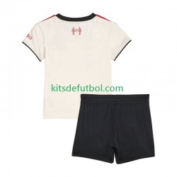 Equipación completa Niño Liverpool Camiseta de visitante 2025-2026 Manga Corta