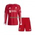 Equipación completa Niño Liverpool Camiseta de local 2025-2026 Manga Larga