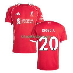 Liverpool Diogo Jota 20 Hombre Camiseta de local 2025-2026 Manga Corta