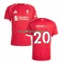 Liverpool Diogo Jota 20 Hombre Camiseta de local 2025-2026 Manga Corta