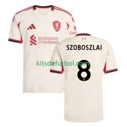 Liverpool Dominik Szoboszlai 8 Hombre Camiseta de visitante 2025-2026 Manga Corta