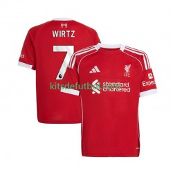 Liverpool Florian Wirtz 7 Hombre Camiseta de local 2025-2026 Manga Corta