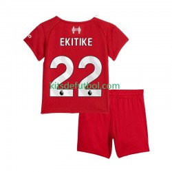 Equipación completa Niño Liverpool Hugo Ekitike 22 Camiseta de local 2025-2026 Manga Corta