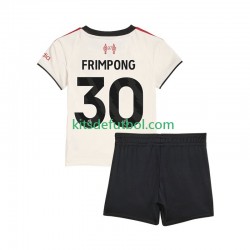 Equipación completa Niño Liverpool Jeremie Frimpong 30 Camiseta de visitante 2025-2026 Manga Corta