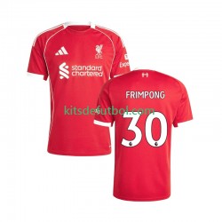 Liverpool Jeremie Frimpong 30 Hombre Camiseta de local 2025-2026 Manga Corta