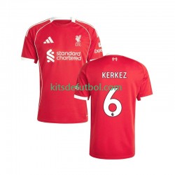 Liverpool Milos Kerkez 6 Hombre Camiseta de local 2025-2026 Manga Corta