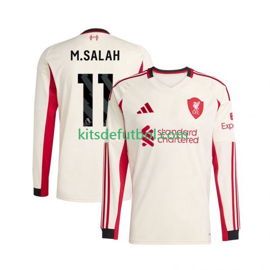 Liverpool Mohamed Salah 11 Hombre Camiseta de visitante 2025-2026 Manga Larga