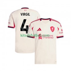 Liverpool Virgil van Dijk 4 Hombre Camiseta de visitante 2025-2026 Manga Corta