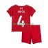Equipación completa Niño Liverpool Virgil van Dijk 4 Camiseta de local 2025-2026 Manga Corta