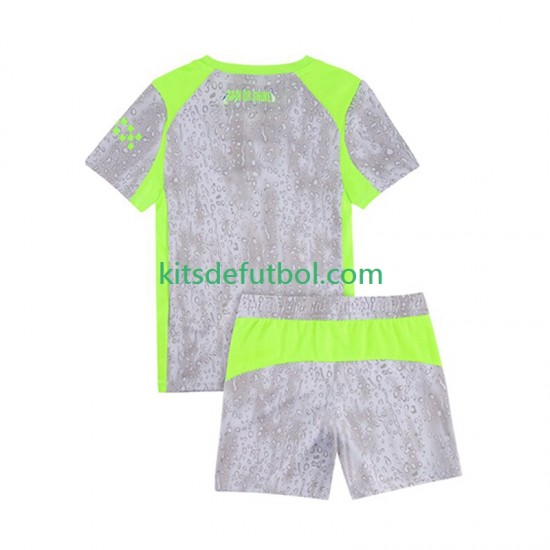 Equipación completa Niño Manchester City Camiseta alternativa 2025-2026 Manga Corta