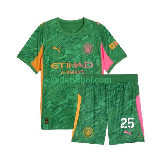 Equipación completa Niño Manchester City Portero Gianluigi Donnarumma 25 Camiseta de local 2025-2026 Manga Corta