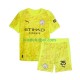 Equipación completa Niño Manchester City Portero Gianluigi Donnarumma 25 Camiseta alternativa 2025-2026 Manga Corta